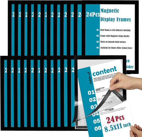 24pcs porta insegna - 24pcs, magnetica