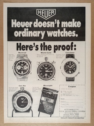 1973 heuer montreal monte - heuer,