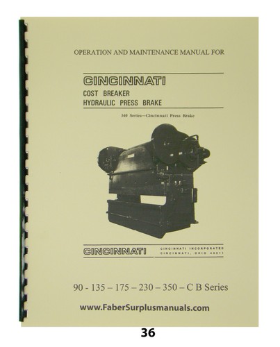 Cincinnati hyd press brake - cincinnati,