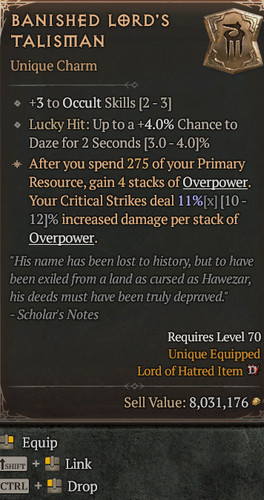 Diablo s13 warlock unique - 4,