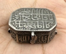 Raro antico ciondolo scatola