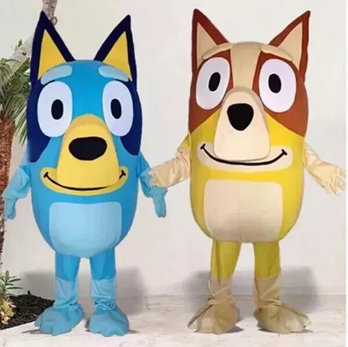 Costume mascotte cane blu