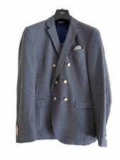 giacca Manuel Ritz doppiopetto blu uomo tg.L(48/50) primavera estate