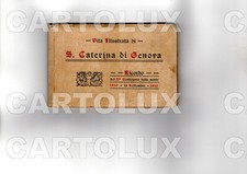 C8406 GENOVA 12 CARTOLINE 1910 SANTA CATERINA VITA ALBUM LEPORELLO FISARMONICA
