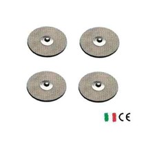 at 4 Elettrodi adesivi rotondi clip viso seno Biosan Sanitas Miapharma Medical h