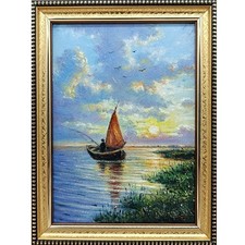 Paesaggio estivo dipinto olio