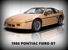1986 Pontiac Fiero GT in Gold