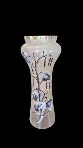 Vaso vetro art nouveau - vaso,