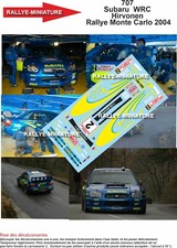 DECALS 1/18 REF 0707 SUBARU