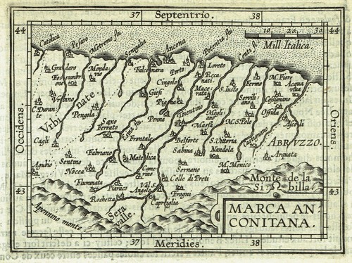 Ancona marche ortelius 1601 - marche,