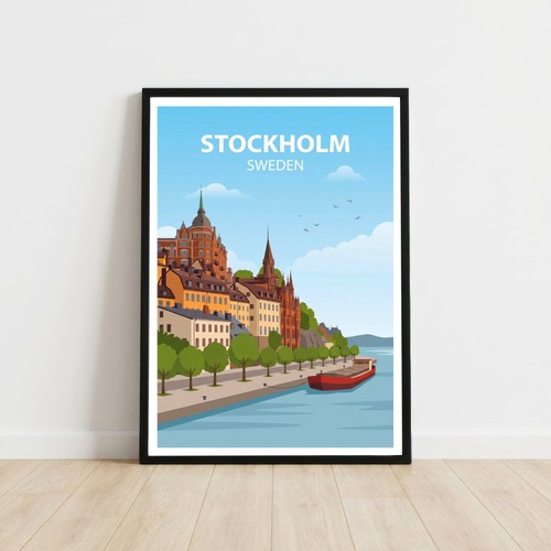 Poster viaggio stoccolma - poster,
