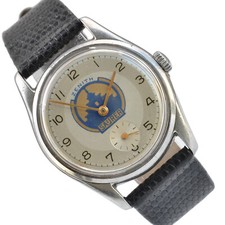ZENITH Sporto Classic by Saurer logo quadrante argento calibro 126-6 anni 50