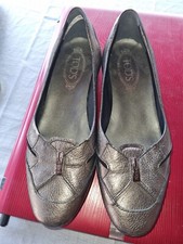 Mocassino donna originale Tods scarpe basse oliva taglia 39 UK 6