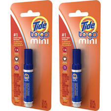 Tide To Go Mini Penna Smacchiatrice Istantanea Confezione da 2 Alimenti Caffè Lavoro Viaggio 3,5 ml