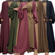 Islamic Abaya Long Robes Open