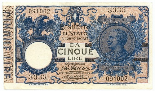 Lire biglietto stato - biglietto, di