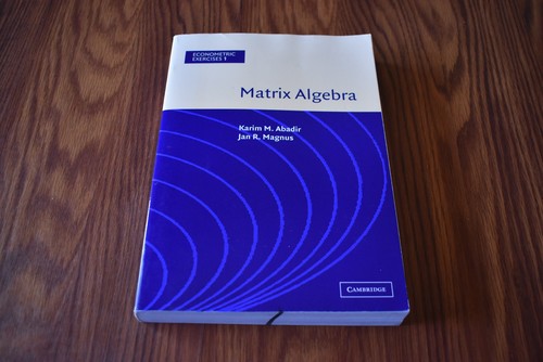 Matrix algebra econometric - matrix,