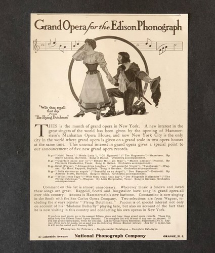 1907 edison fonografo - 1907,