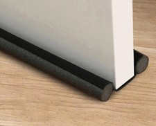 Paraspifferi Sottoporta Nero Striscia Guarnizione per Porte in Schiuma