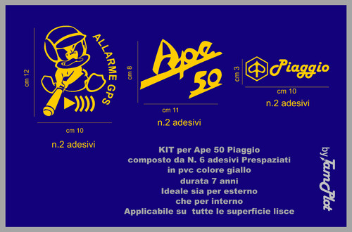 Adesivi tuning ape - ape, per
