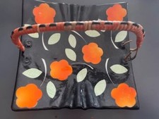 Svuotatasche, cestino Rometti Italy ceramica, Anni 30/50 base 22×22 cm. No Deco’