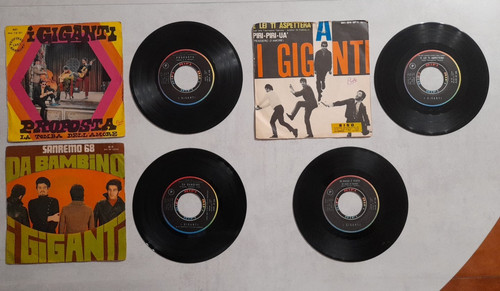 Giganti lotto 3 dischi 45 - -,