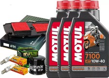 TAGLIANDO HONDA XLV TRANSALP 700 2008 2013 7100 10W40 + FILTRI HIFLO + CANDELE