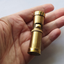 Accendino a Benzina Crown Grace n. 144650 in Ottone - Lighter Feuerzeug Briquet