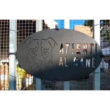 Targa cartello attenti al - cartello, "attenti