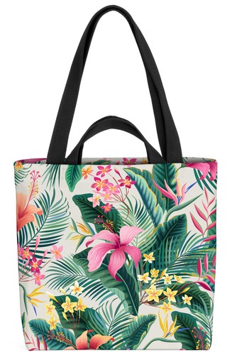 Borsa fiori giungla tropicale