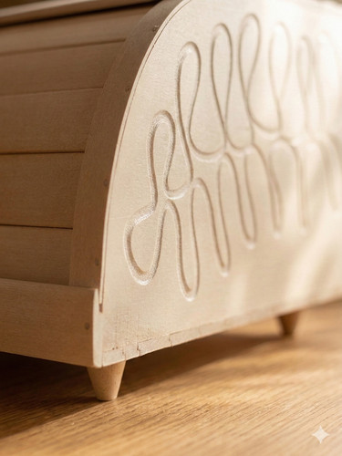 Portapane legno fatto a - fatto,