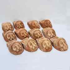 Set 12 piedini vasi leone in terracotta rialzo per vaso sottovaso artigianato