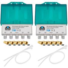 2x DiSEqC 4/1 Interruttore SAT