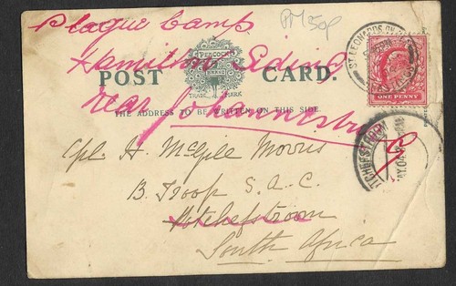 1904 cartolina rossa - jn, gb