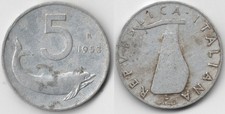 Italia 5 lire, 1953