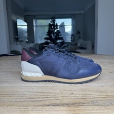 Scarpe da ginnastica Valentino Garavani Rockrunner blu navy/bordeaux UK 8,5 + scatola e sacchetti antipolvere
