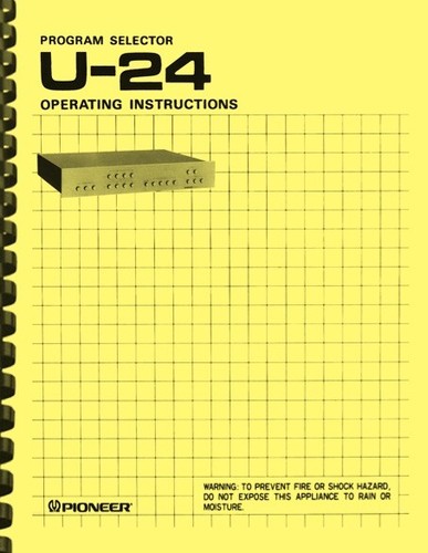 Pioneer u24 selettore - u-24, di