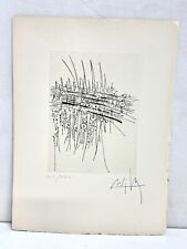 Incisione su carta di Wifredo Lam. 1966. Esemplare XIV/XXV