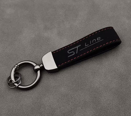 Luxury line keyring - keyring, suede