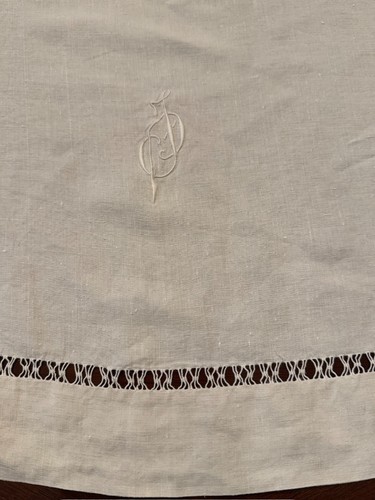 Antico lenzuolo piatto lino - lenzuolo,