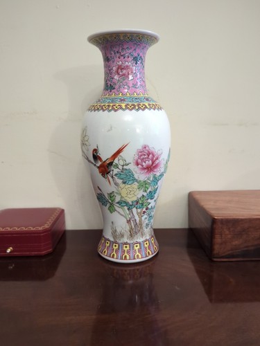 Vaso cinese famiglia rose