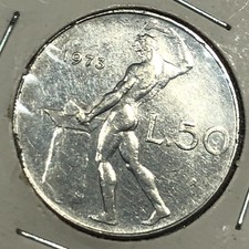 1973 Italy 50 Lire Foreign