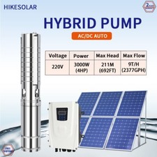 Pompa acqua solare ibrida 4"