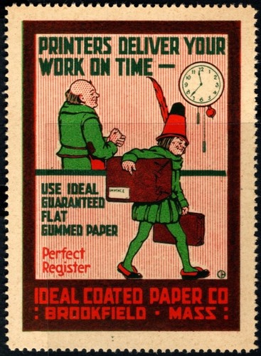Stampanti francobolli poster