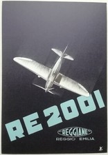 CARTOLINA REGGIANE RE 2001 REGGIO EMILIA MODELLO AERONAUTICA AEREO AVIAZIONE M1