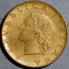 Italia 20 Lire 1974 KM# 97