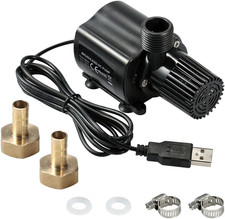 Pompa per Acquario, 500 L/H, USB Da 4 W, Senza Spazzole, Pompa Sommergibile, Min