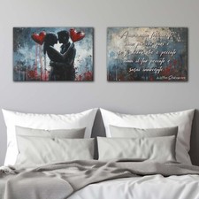 Set 2 Quadri con Frase per