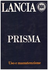 LANCIA Prisma  1300 1500 1600 berlina Driver’s Handbook -  MANUALE USO E MANUTEN