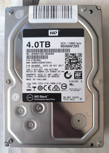 Western digital black - digital, 4tb
